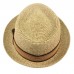 's Summer Porkpie Gambler Derby Fedora Removal Feather Hat Toast L/XL 58cm 741459486402 eb-22396967